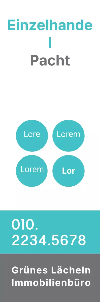 Vermietung eines Ladenlokals