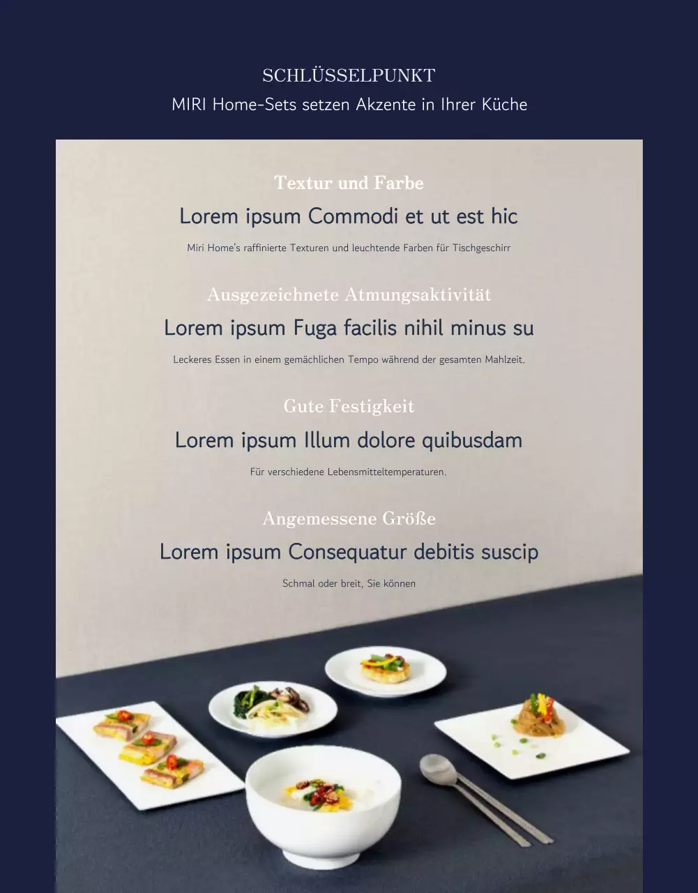 Eine keramische Heimkehrveranstaltung für Frischvermählte mit einer marineblauen und natürlichen Küche.