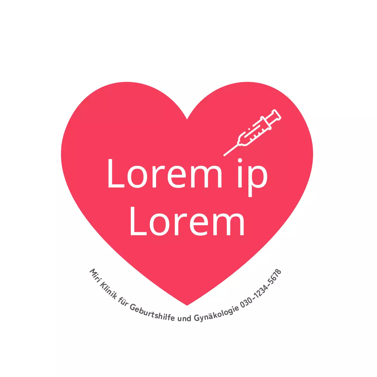 Impfung Kreis Aufkleber