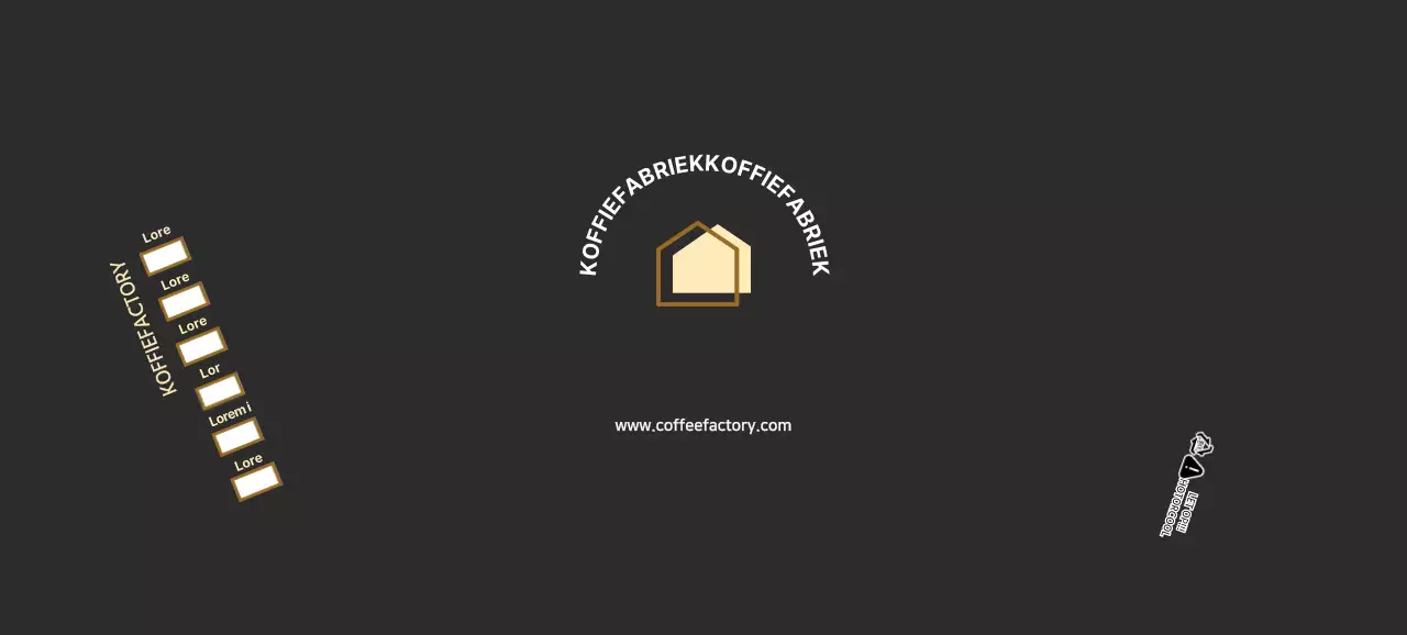 Zwart modern café logo café papieren bekers