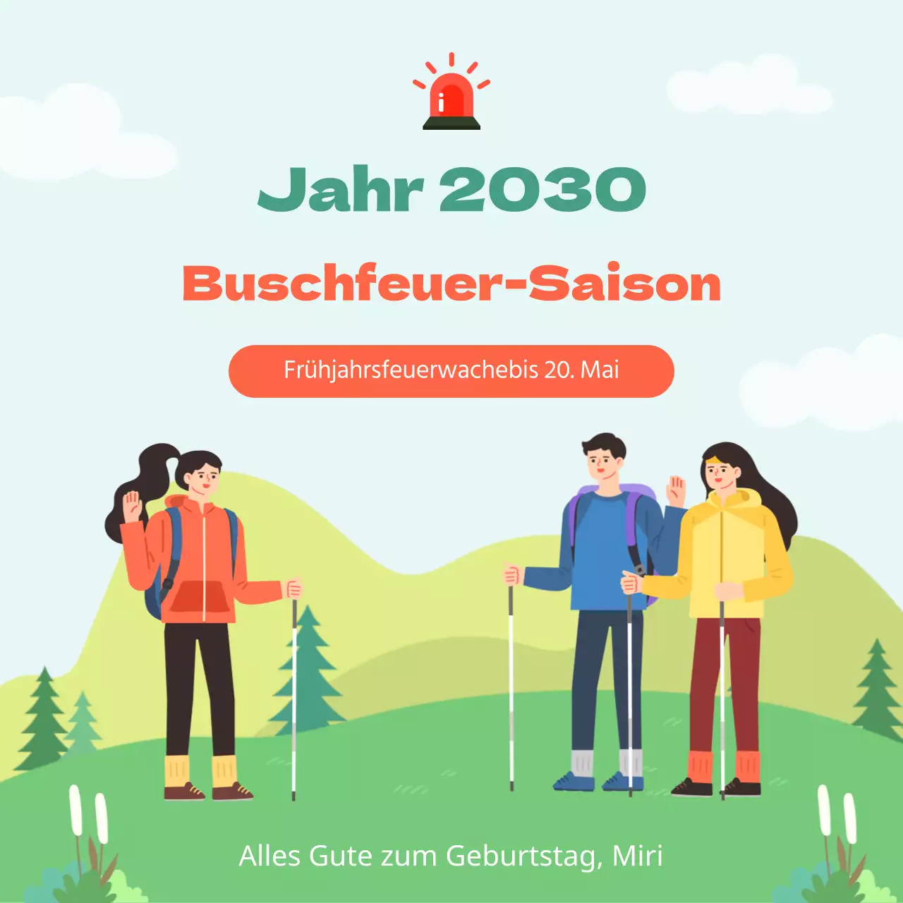 Einzelheiten der Buschfeuerwache von Greenton