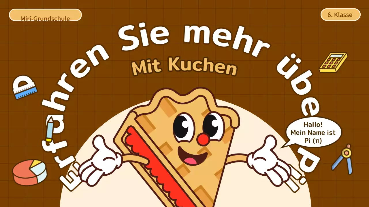 Niedlicher Cartoon Umfassende Bildung in Beige und Braun