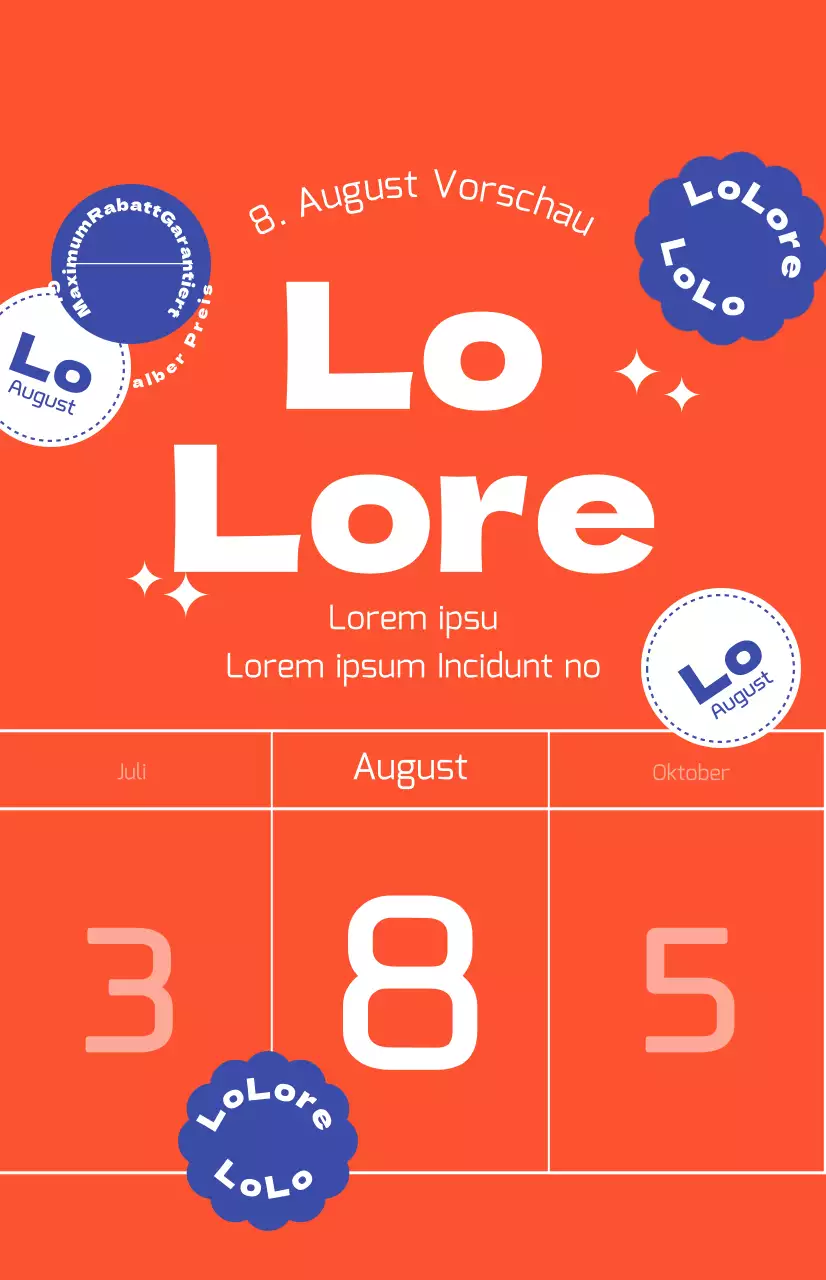 Rabattaktionen mit einem fetten roten Hintergrund