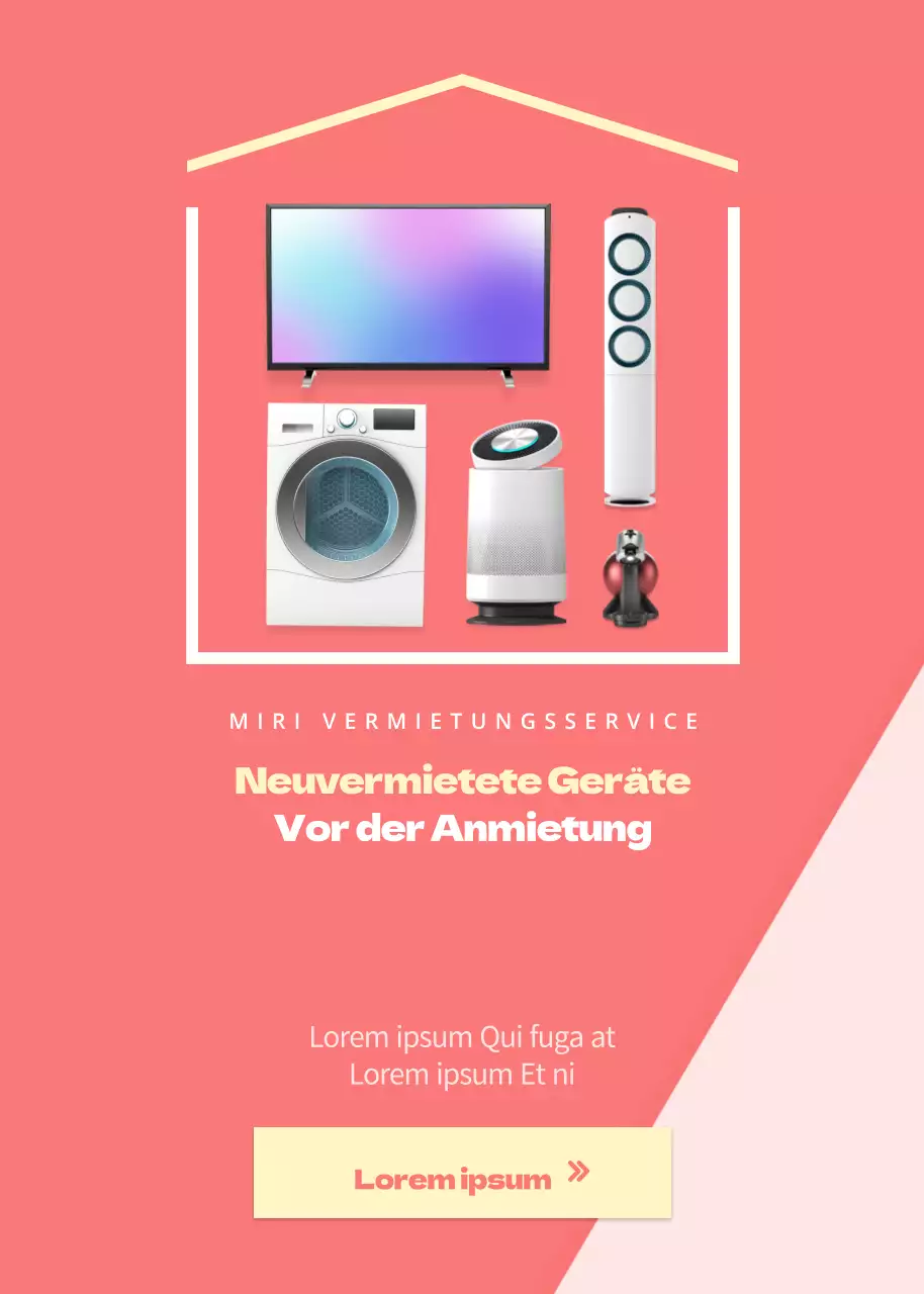 Vermietung von Haushaltsgeräten
