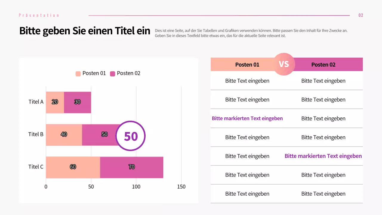 Präsentation verschiedener Layouts mit rosa Verlaufsgrafiken