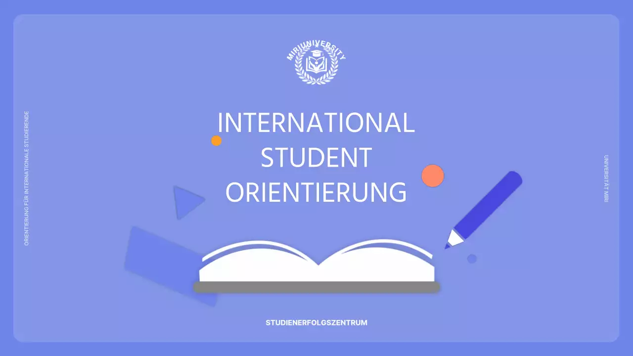 Orientierung für internationale Studenten in Mauve und Vibrant