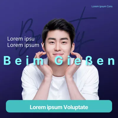 Schwarz und blau männliches Modell plastische Chirurgie Konsultation Anwendungsthema