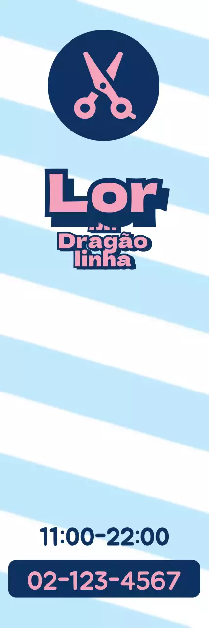 Salão de cabeleireiro_banner tridimensional