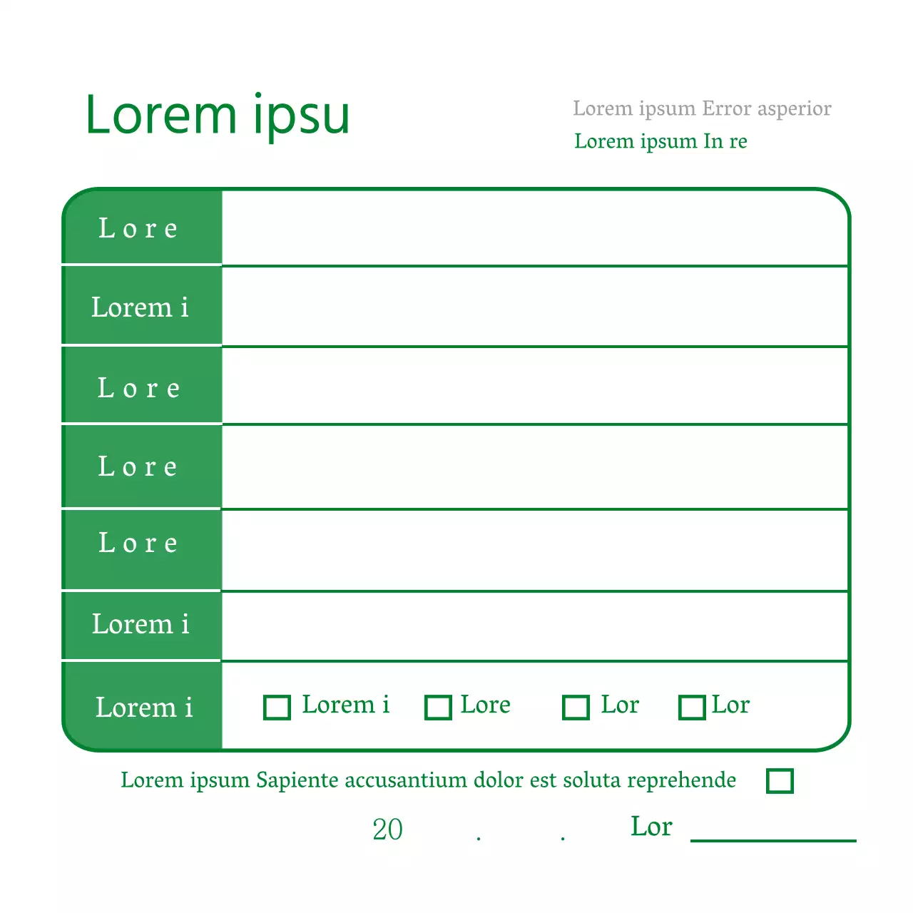 Green Simple Hospital Empfangsdame