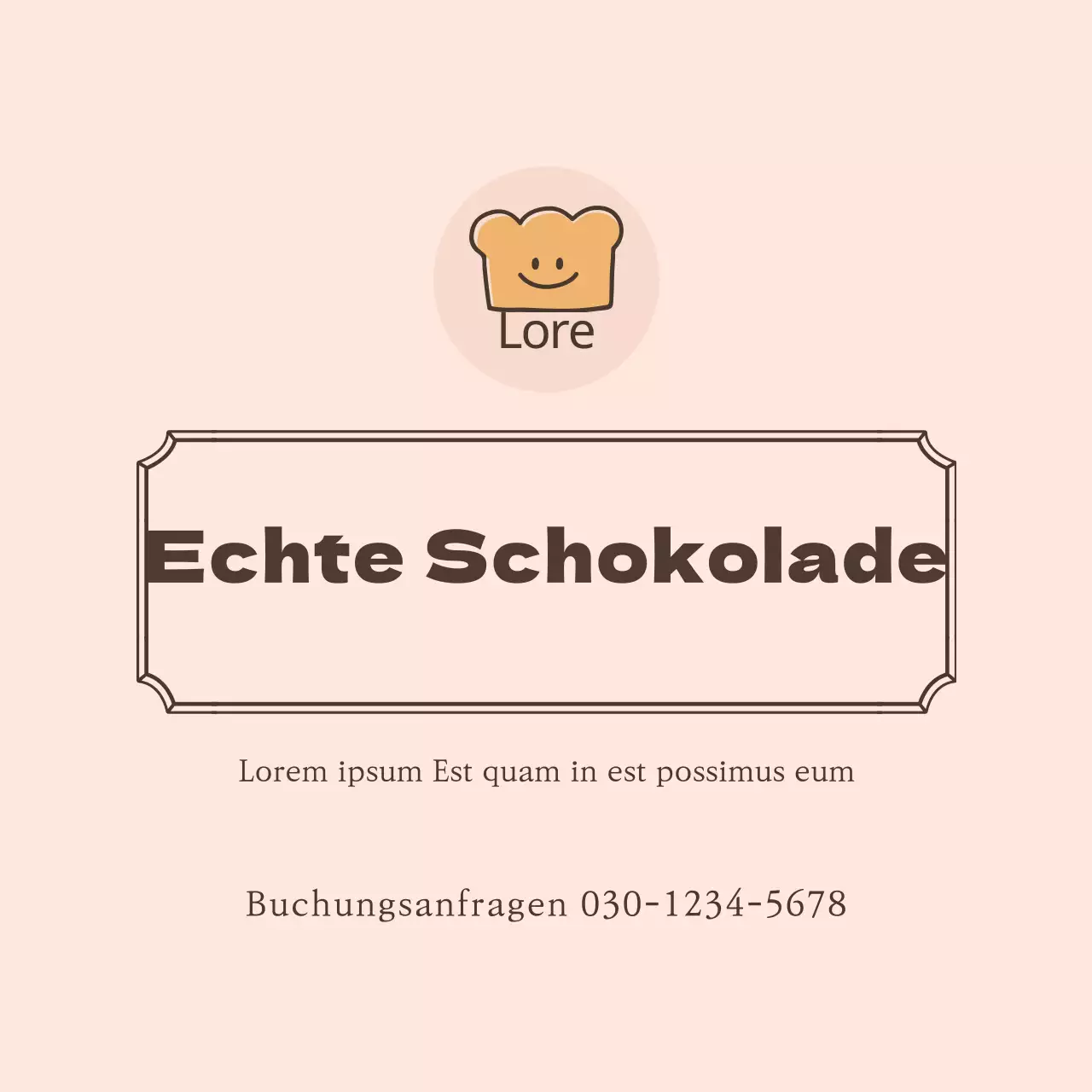 Illustrierte Schokoladendessert-Aufkleber