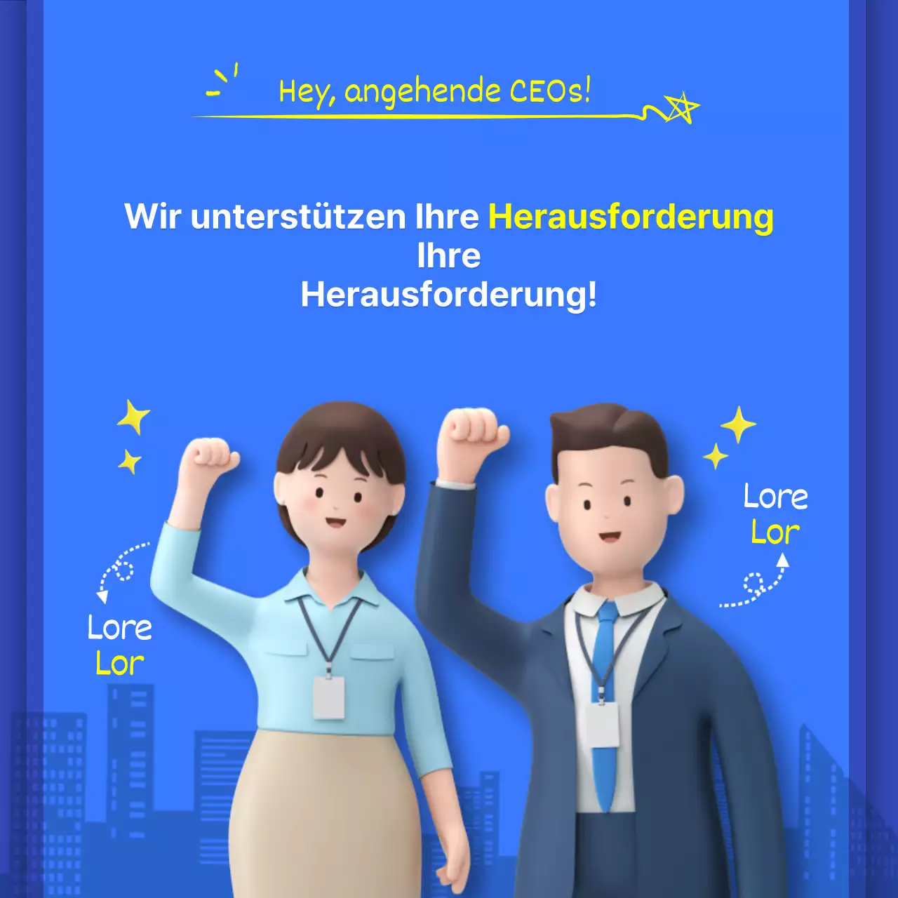 Navy und blau 3D solide ordentlich Startup Business Trivia KarteNews