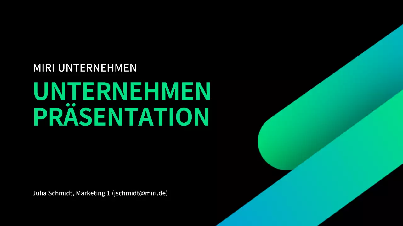 Business in Schwarz und Farbverläufen