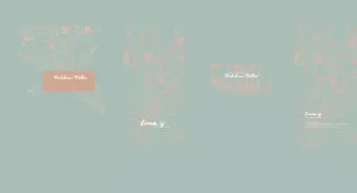 Blaue saubere Linie Illustration botanische Blume