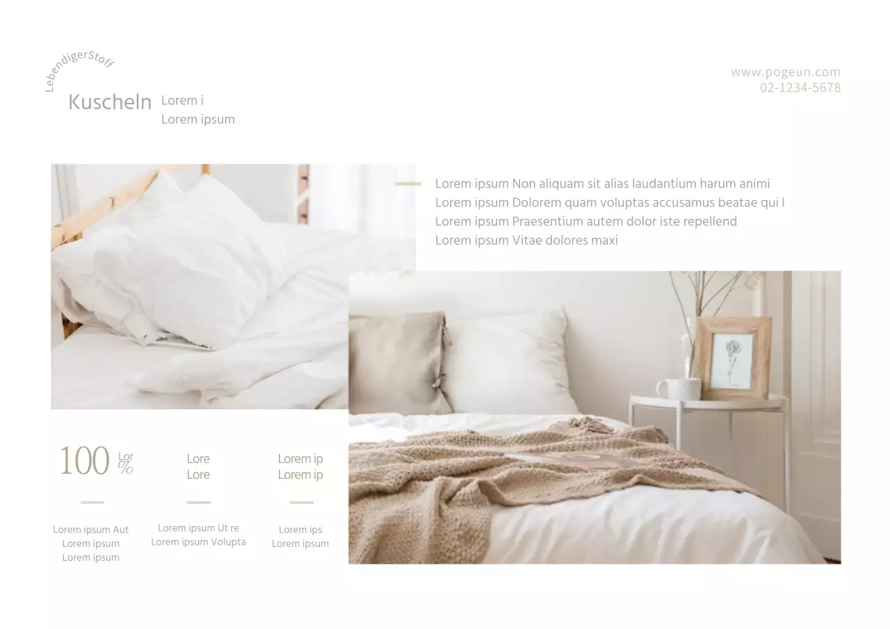 Förderung von kuscheliger Bettwäsche in Weißtönen