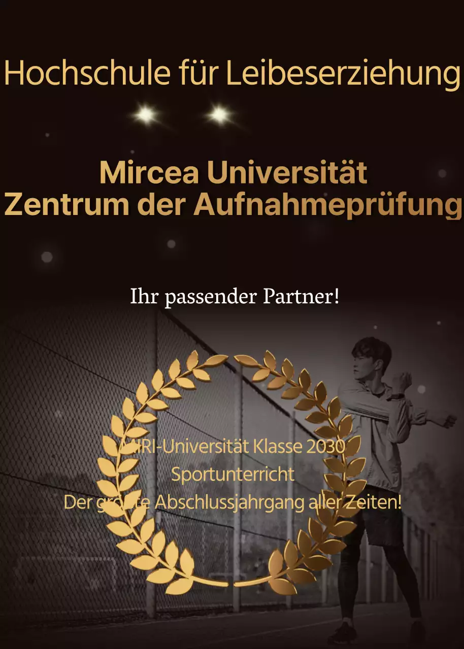 Bekanntgabe der erfolgreichen Kandidaten des Aufnahmeprüfungsinstituts in schlichten Braun- und Goldtönen
