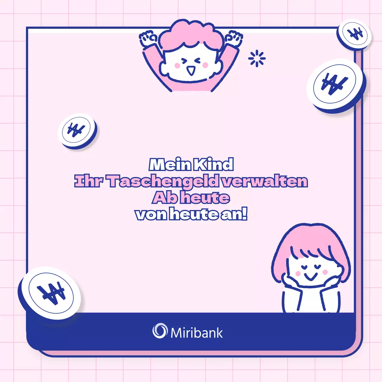 Kindern beibringen, wie sie mit ihrem rosa und blauen Steuergeld umgehen können