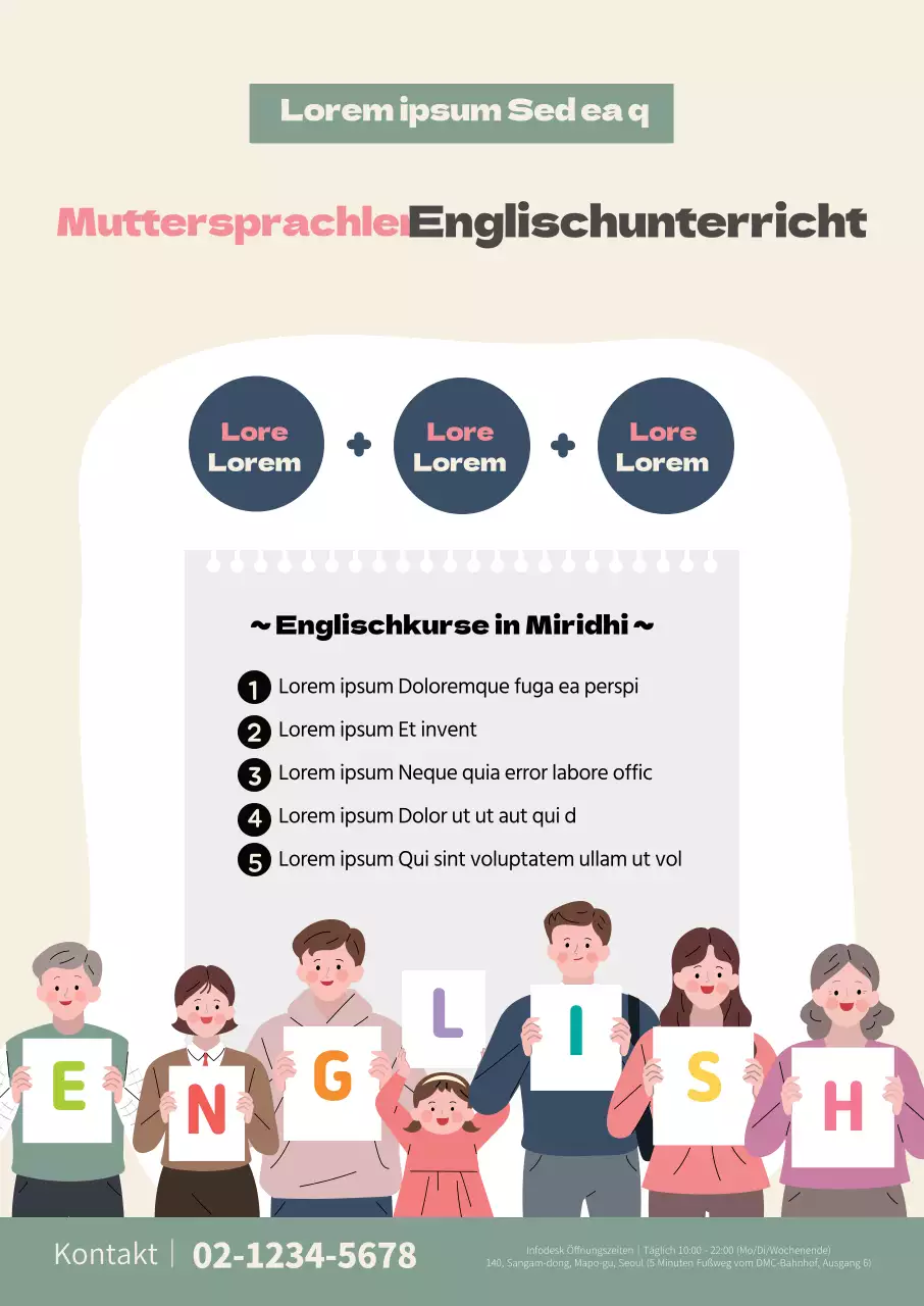 Rosa Illustration ordentlich Englisch Schule Förderung