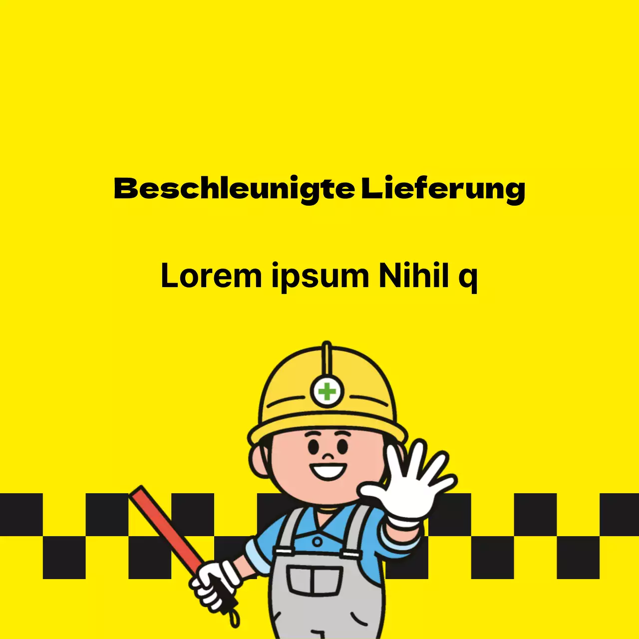 Aufkleber für die beschleunigte Zustellung