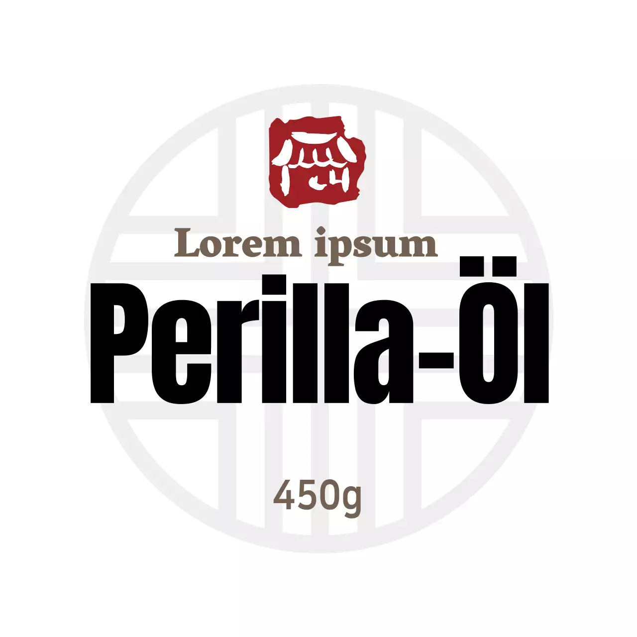 Perillaöl-Aufkleber für weiße, einfache Etiketten