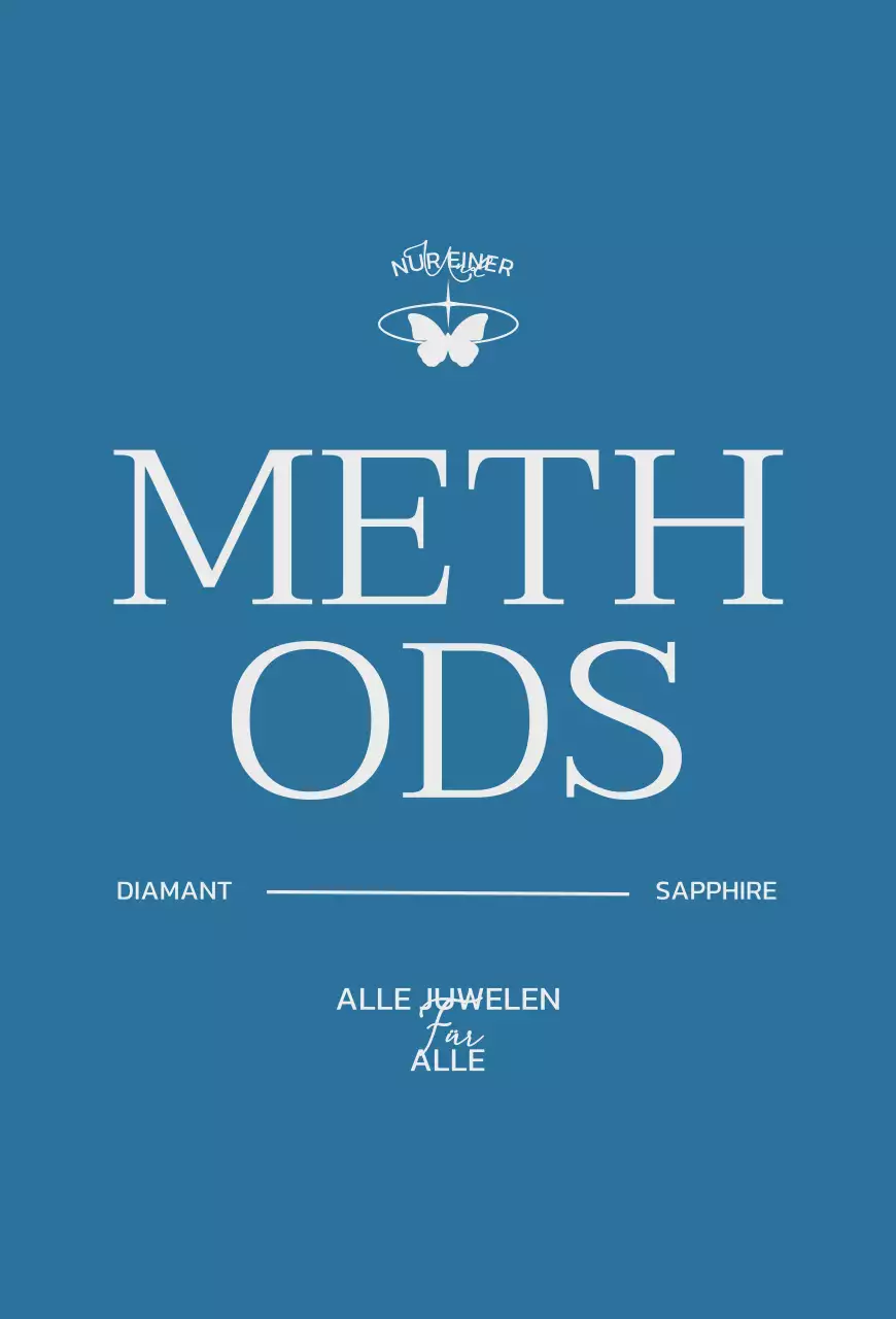 Eine Schmuckmarke mit einem beruhigenden Konzept in Blau und Grau