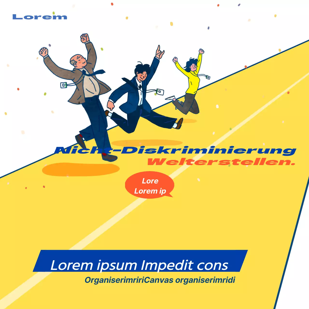 Poster für den öffentlichen Dienst