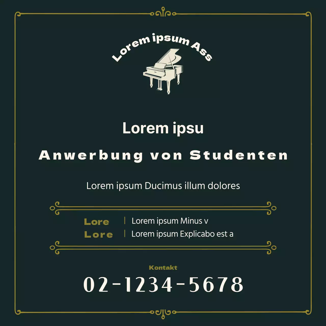 Anwerbung von Schülern für die Green Music School