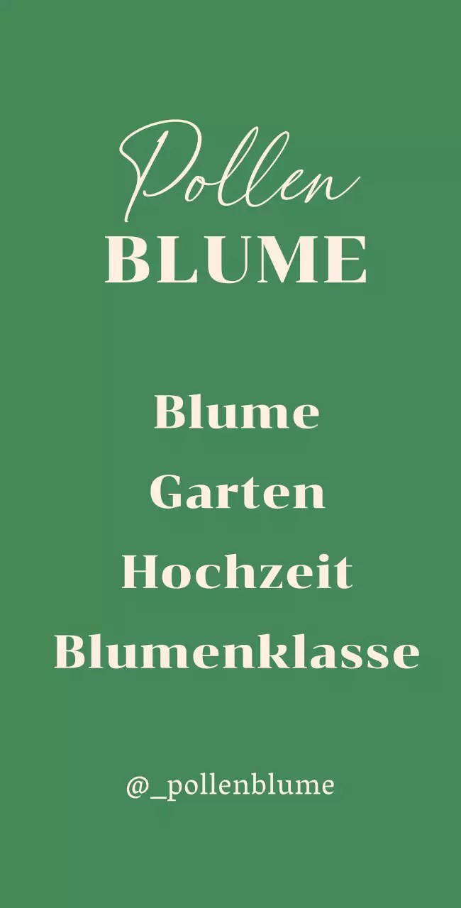 Blumenladenschild mit botanischen Illustrationen auf grünem Hintergrund