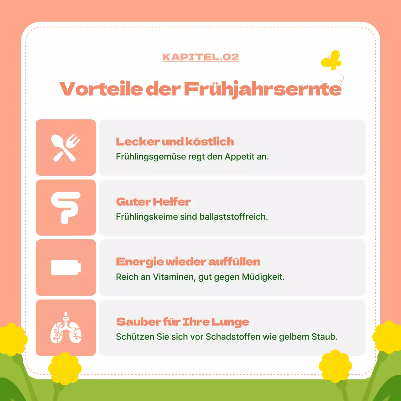 Leuchtende Frühlingsblumen in Chartreuse und Rosa