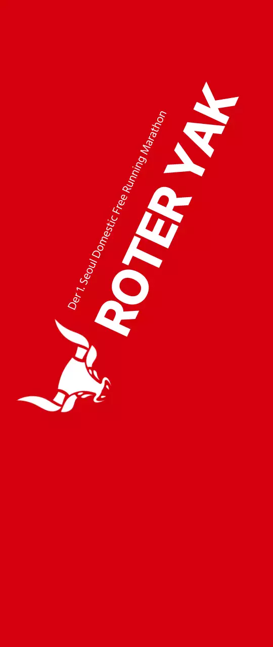 Rot-weißer, klarer Stil für Informationen und Werbung zum Marathon