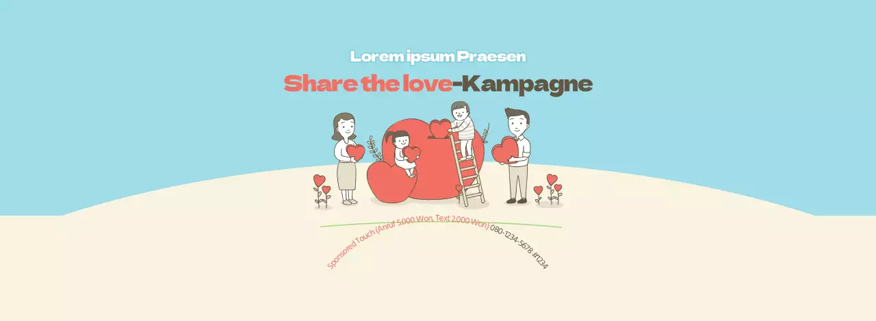 Rot, Blau und Beige für die Nachbarschaft