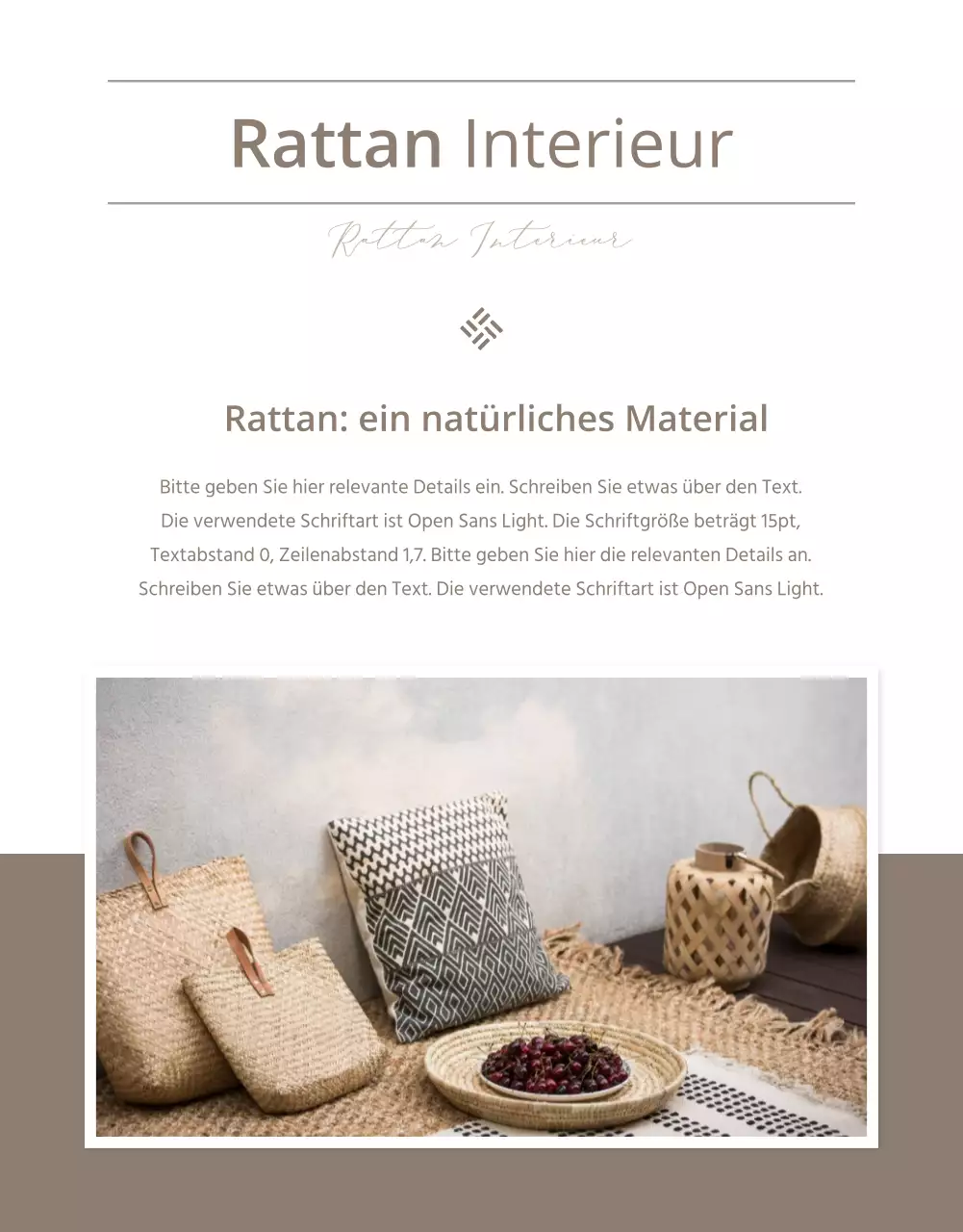 Wohnen - Rattan-Einrichtungen