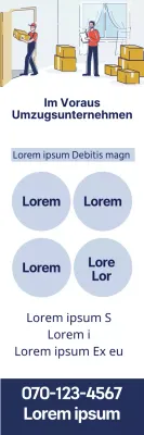 Blaue Illustration Neat Yongdal Moving Promotion