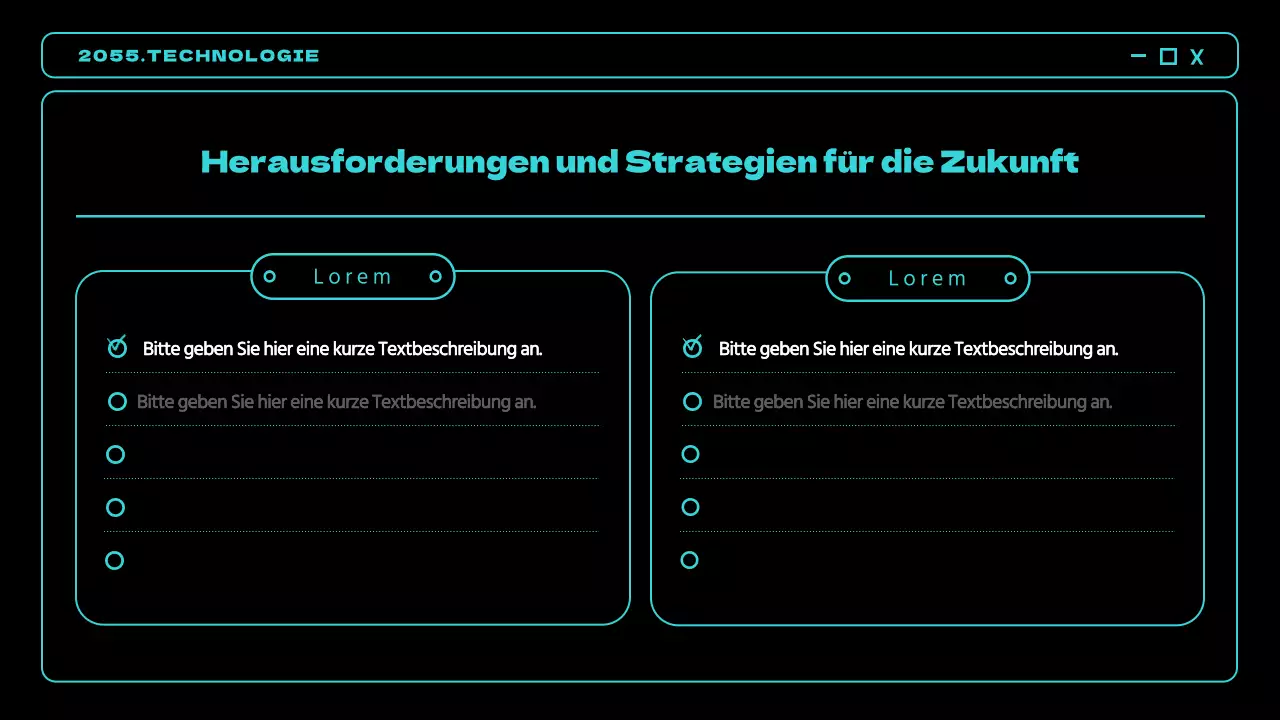 Schwarze und blaue Neon-Akzente geben einen Ausblick auf zukünftige Techniktrends