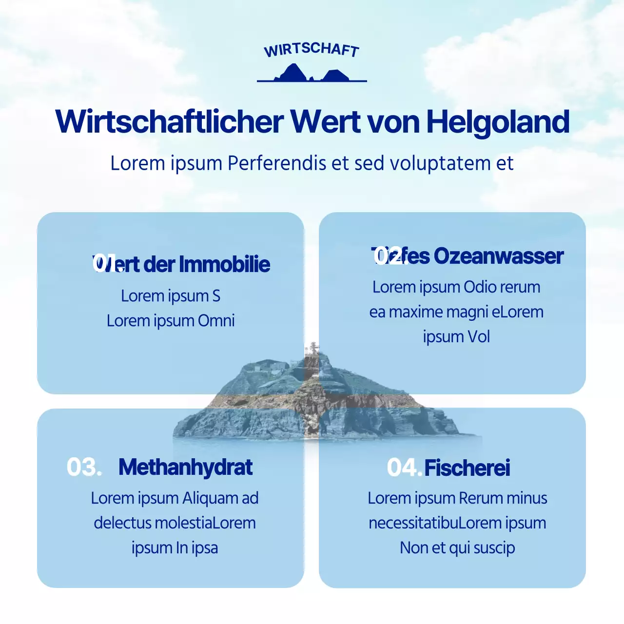 Das hellblaue und marineblaue Dokdo University Outreach Team