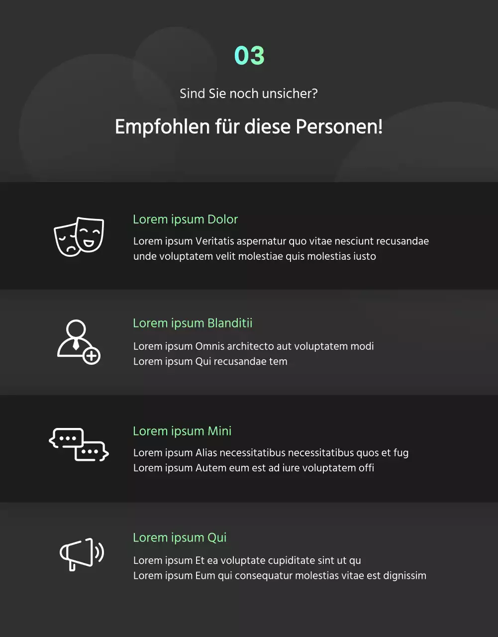 Online-Kurskonzept in Grau und Farbverläufen