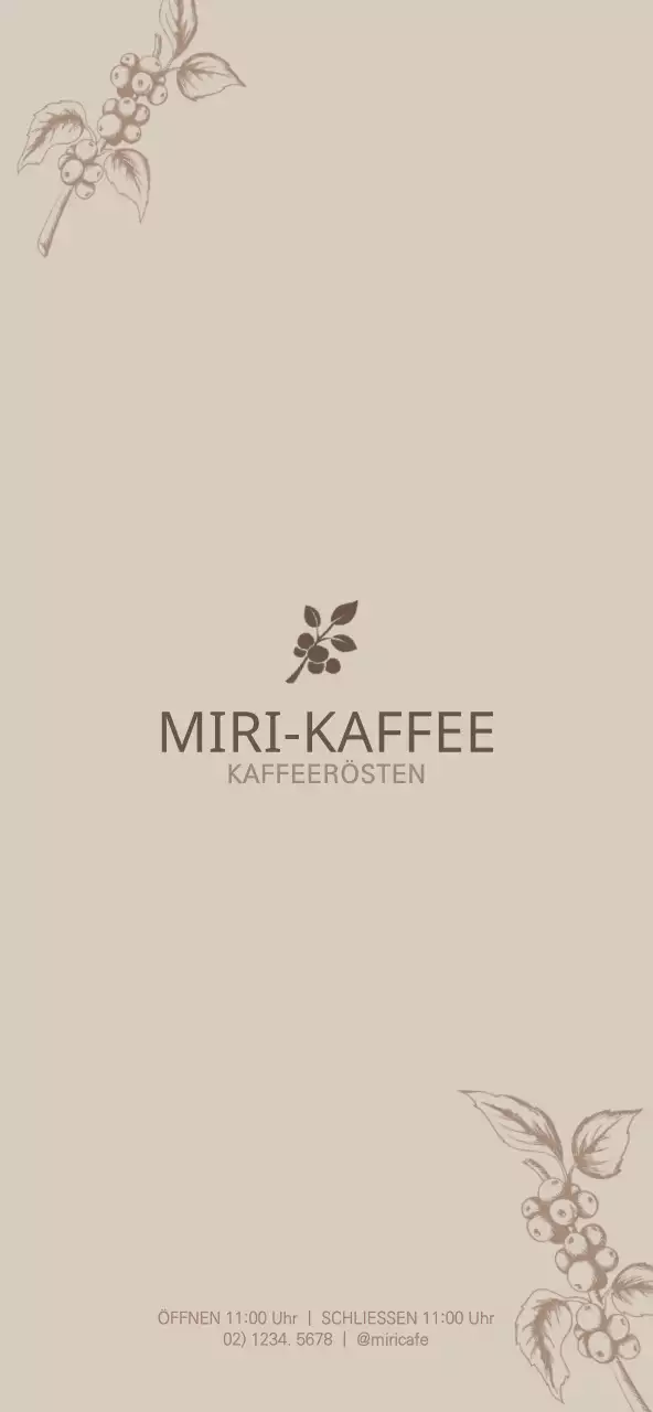 Emotional braun und weiß Kaffee Illustration Konzept Cafe Menü Preisgestaltung