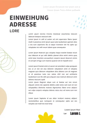 Geometrie Antrittsrede mit bunten Formen Hintergrund