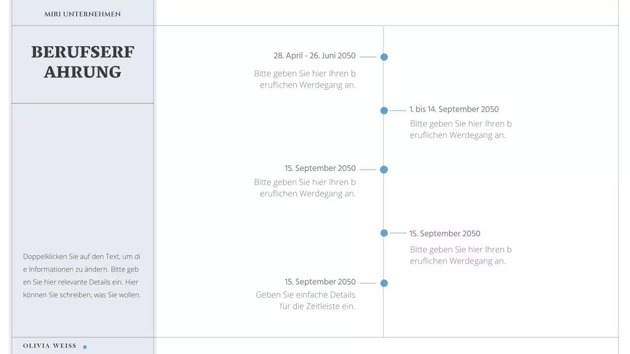 Ein einfaches, minimalistisches Anschreiben in Weiß