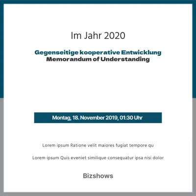 Geschäftsvereinbarung Zeremonie_Quadratisches Banner