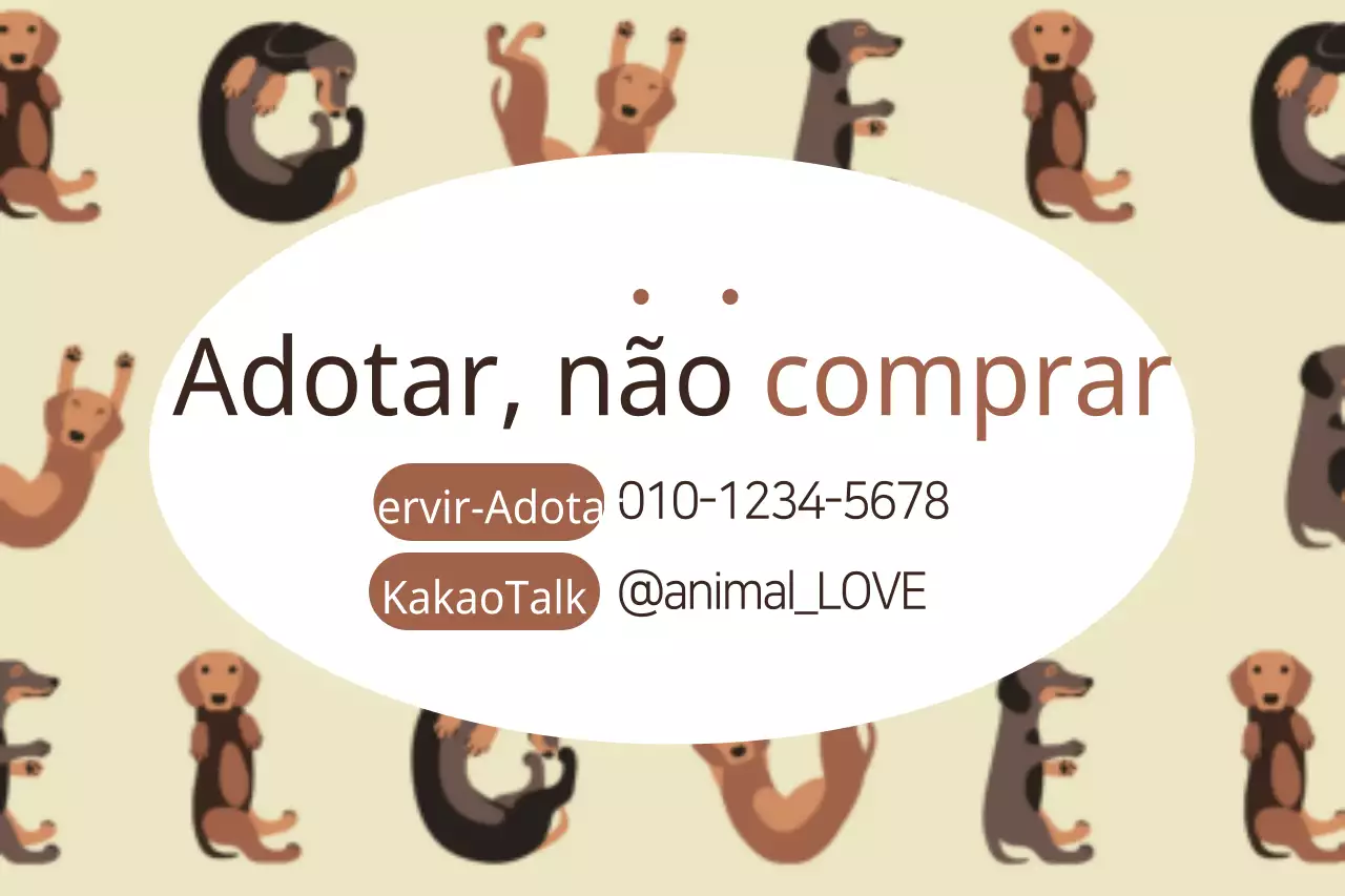 Adotar, não comprar