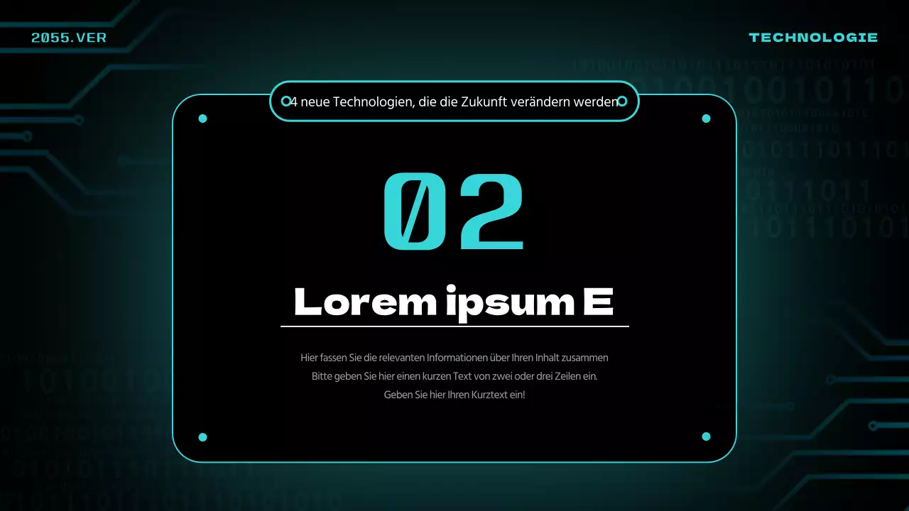 Schwarze und blaue Neon-Akzente geben einen Ausblick auf zukünftige Techniktrends