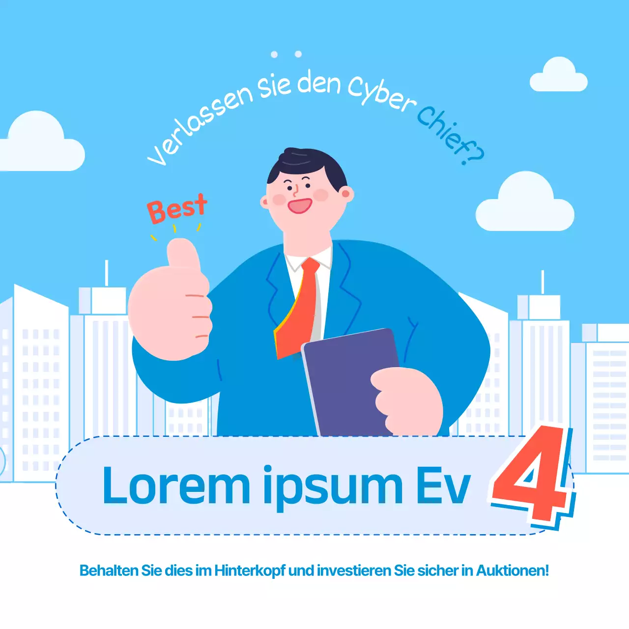 Tipps für das Bieten auf eine hellblaue Wohnung