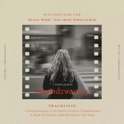 Idol Single-Album-Promotion in Beige- und Rottönen