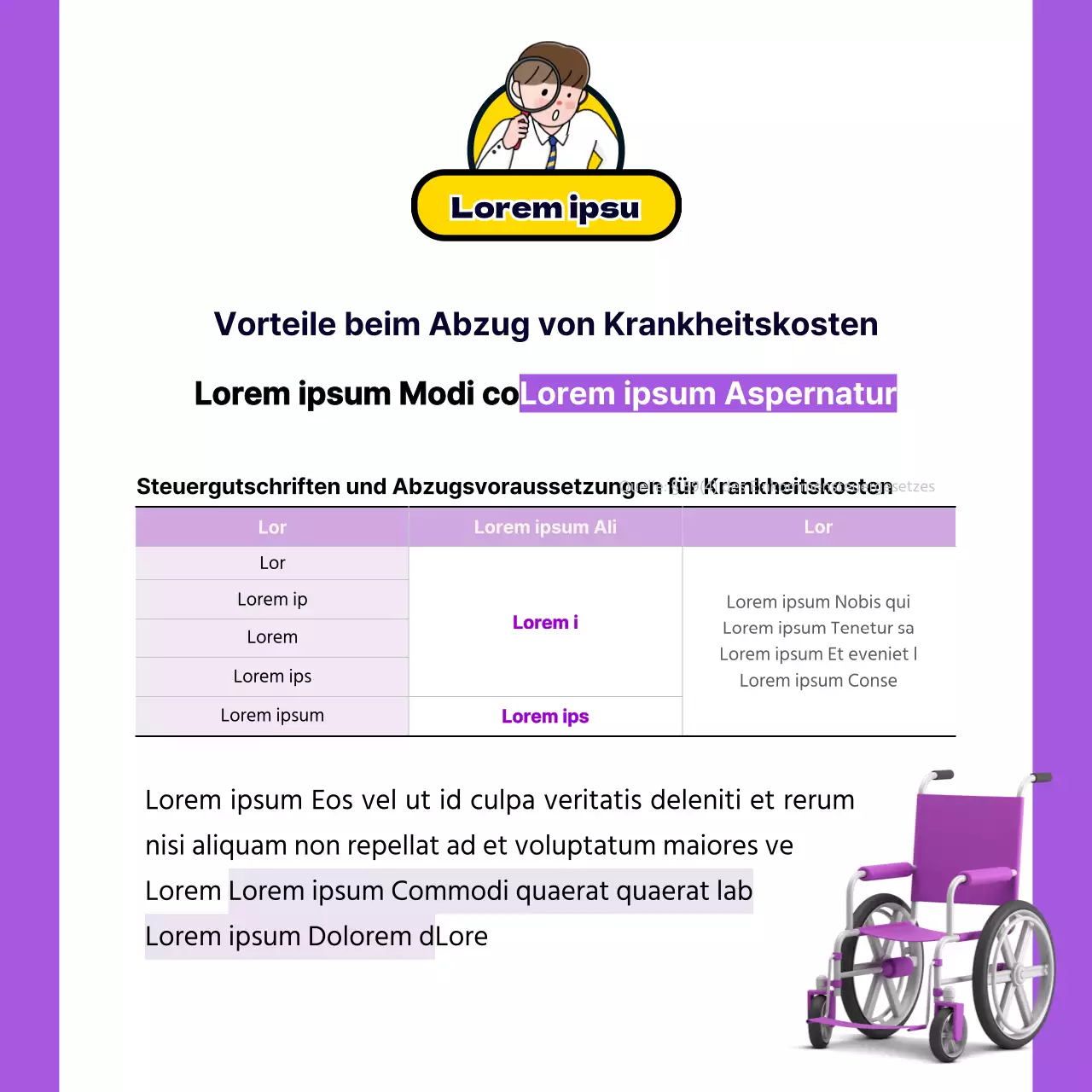 Versöhnung zum Jahresende mit niedlichen lila und gelben Illustrationen