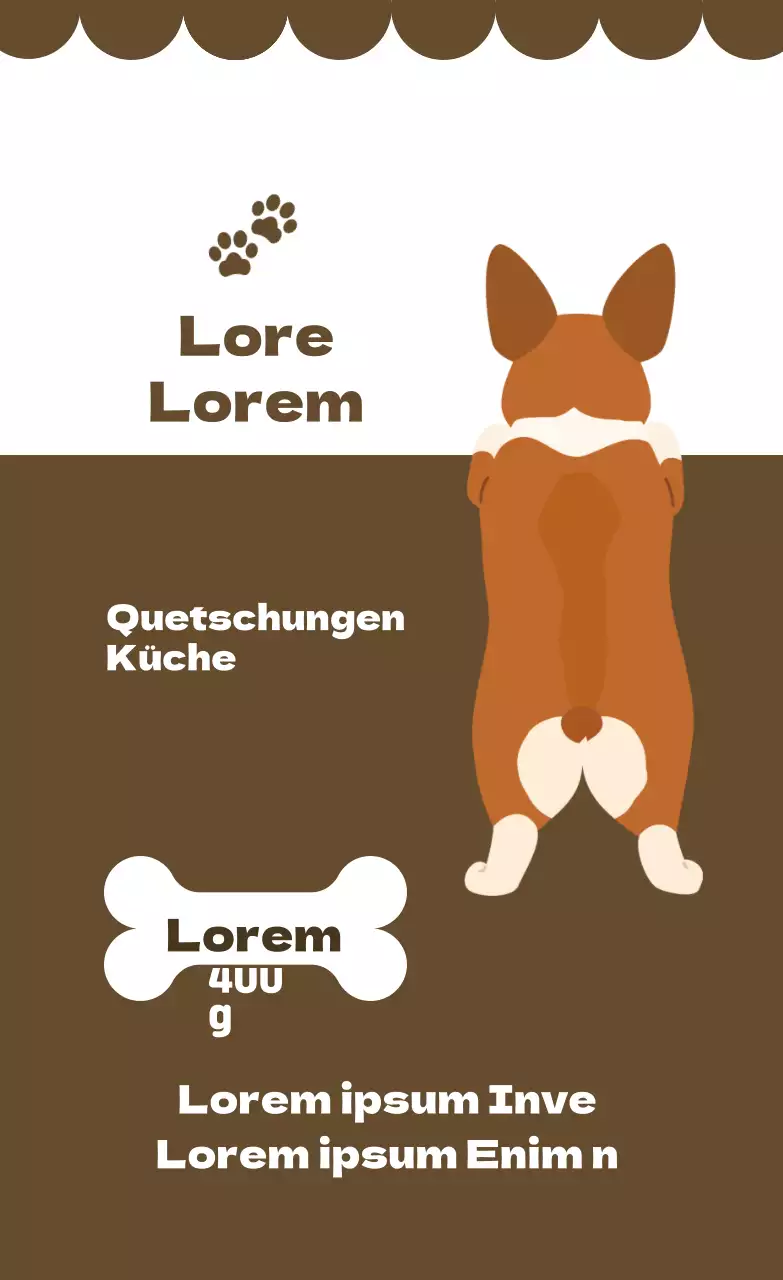 Braun illustrierte Etiketten für selbstgemachte Leckereien