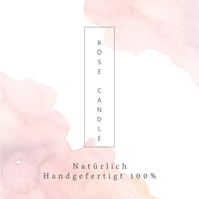 Rose Kerze