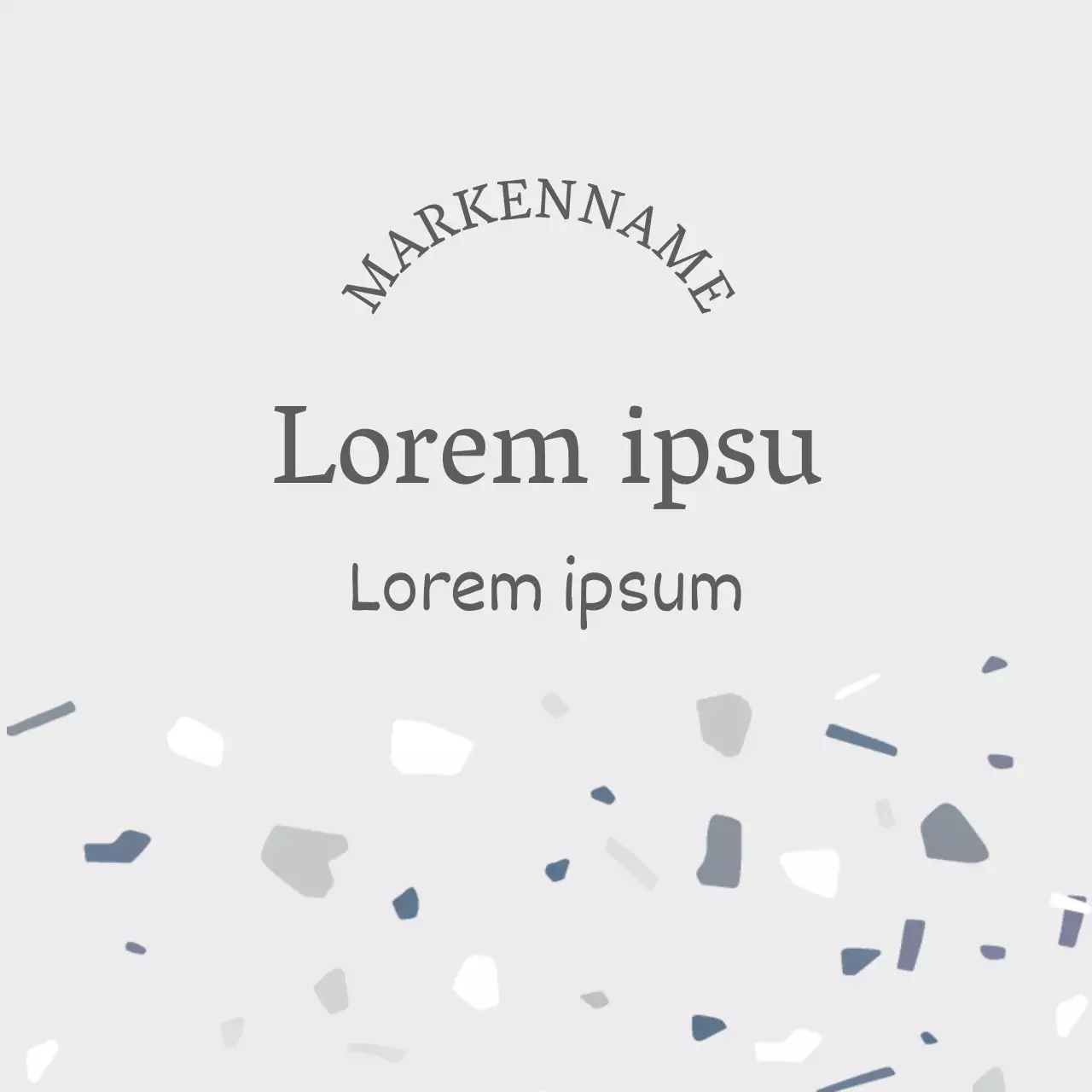 Hellgraue Kieselsteinmuster-Latte