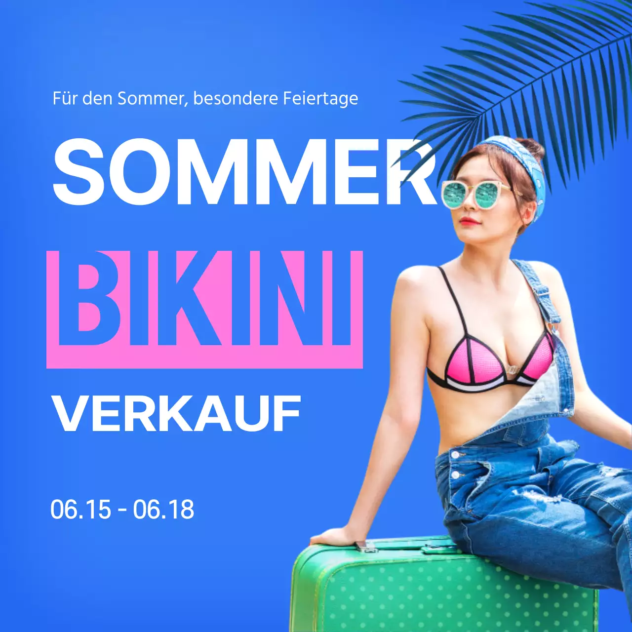 Blue Summer Holiday Bikini Sale