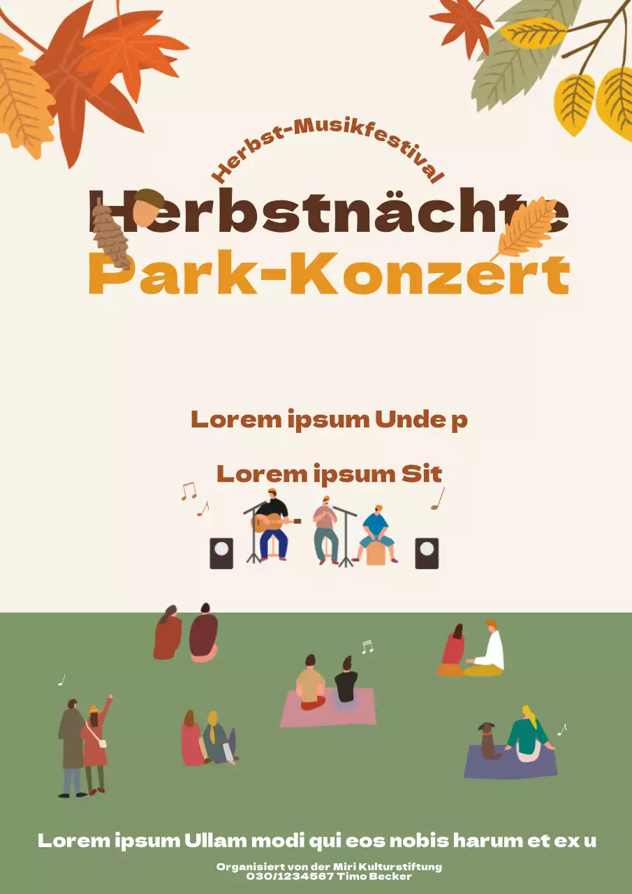 Herbst Park Konzert_Seroposter