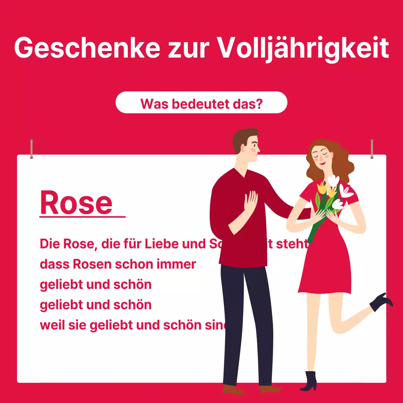Geschenke zur Volljährigkeit